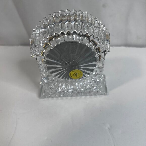 Imperial Crystal NEW 24% Lead Crystal Grandfather Clock 3.5" x 4" Desk Decor - Picture 2 of 11